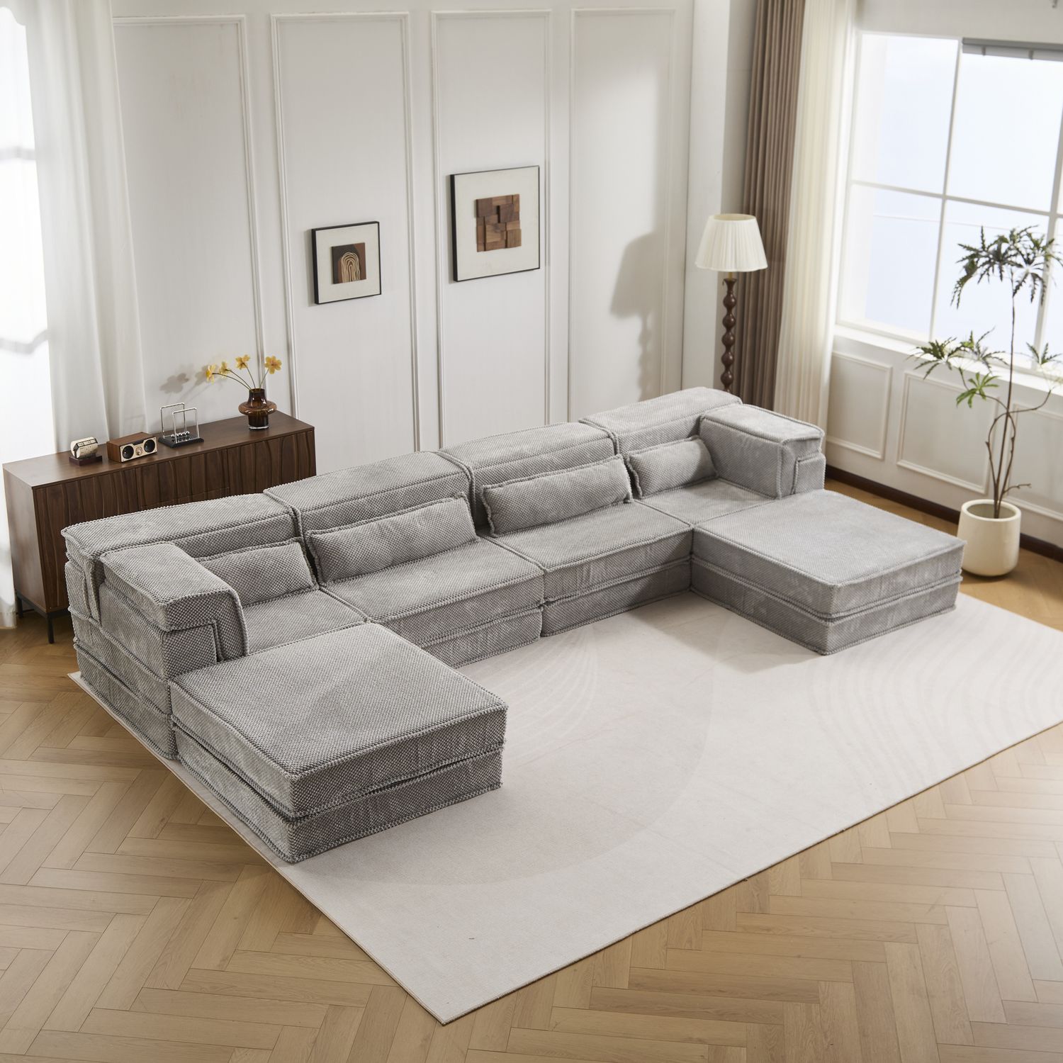 Compression Mahjong Sofa, Convertible Floor Sofa - 78.74 x 157.48 x 26 Compression Mahjong Sofa, Convertible Floor Sofa - 78.74 x 157.48 x 26