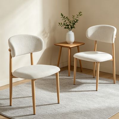 Dining chair 2 - piece set. Suitable for kitchen dining table.