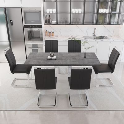 55.12 - 70.87 expandable square dining table set that - W2189S00404 55.12 - 70.87 expandable square dining table set that - W2189S00404