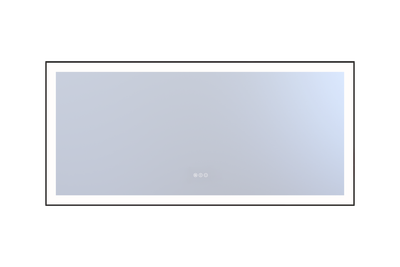 59*28in LED Mirror with Defogger & Dimmable - Silver 59*28in LED Mirror with Defogger & Dimmable - Silver