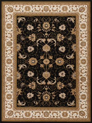 Manchester GC_HER5001 Black 5 ft. 3 in. x 7 ft. 3 in. Area Rug - Black Manchester GC_HER5001 Black 5 ft. 3 in. x 7 ft. 3 in. Area Rug - Black