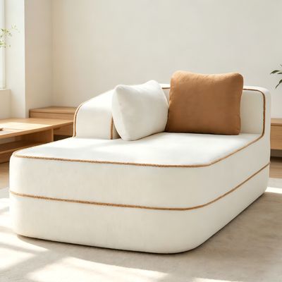 Teddy Velvet Long Sofa, 32D High‑Density High - 38.58 x 66.54 x 32.68 Teddy Velvet Long Sofa, 32D High‑Density High - 38.58 x 66.54 x 32.68