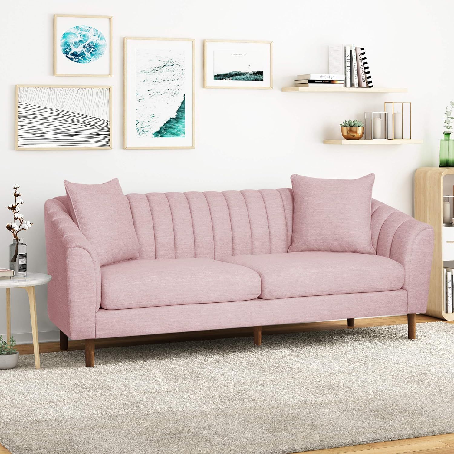 3 - Seater Sofa - Blush 3 - Seater Sofa - Blush
