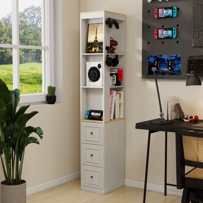 73 Tall Slim Storage Cabinet - Antique White 73 Tall Slim Storage Cabinet - Antique White