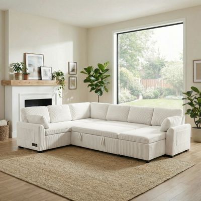 Convertible Sofa Bed 111 Sectional Sofa U - Shaped Sofa with Rev Convertible Sofa Bed 111 Sectional Sofa U - Shaped Sofa with Rev