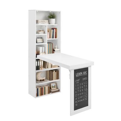 Folding Desk with Storage - White Folding Desk with Storage - White