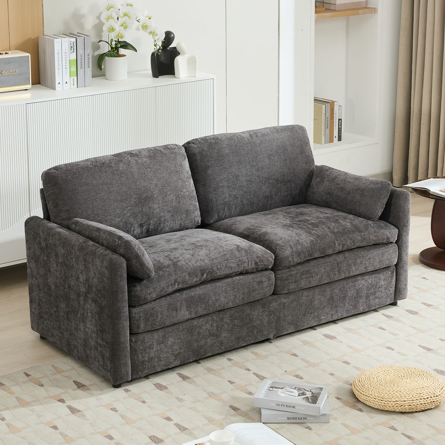 68.1 Cozy Upholstered Loveseat Sofa Oversized Comfy Cloud Sofa Double 68.1 Cozy Upholstered Loveseat Sofa Oversized Comfy Cloud Sofa Double