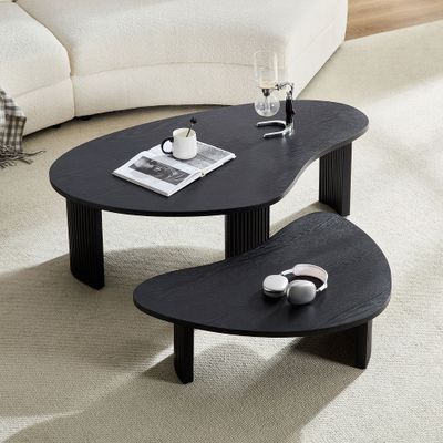 2 - Piece Modern Irregular Shape Coffee Table Set for Living Room 2 - Piece Modern Irregular Shape Coffee Table Set for Living Room