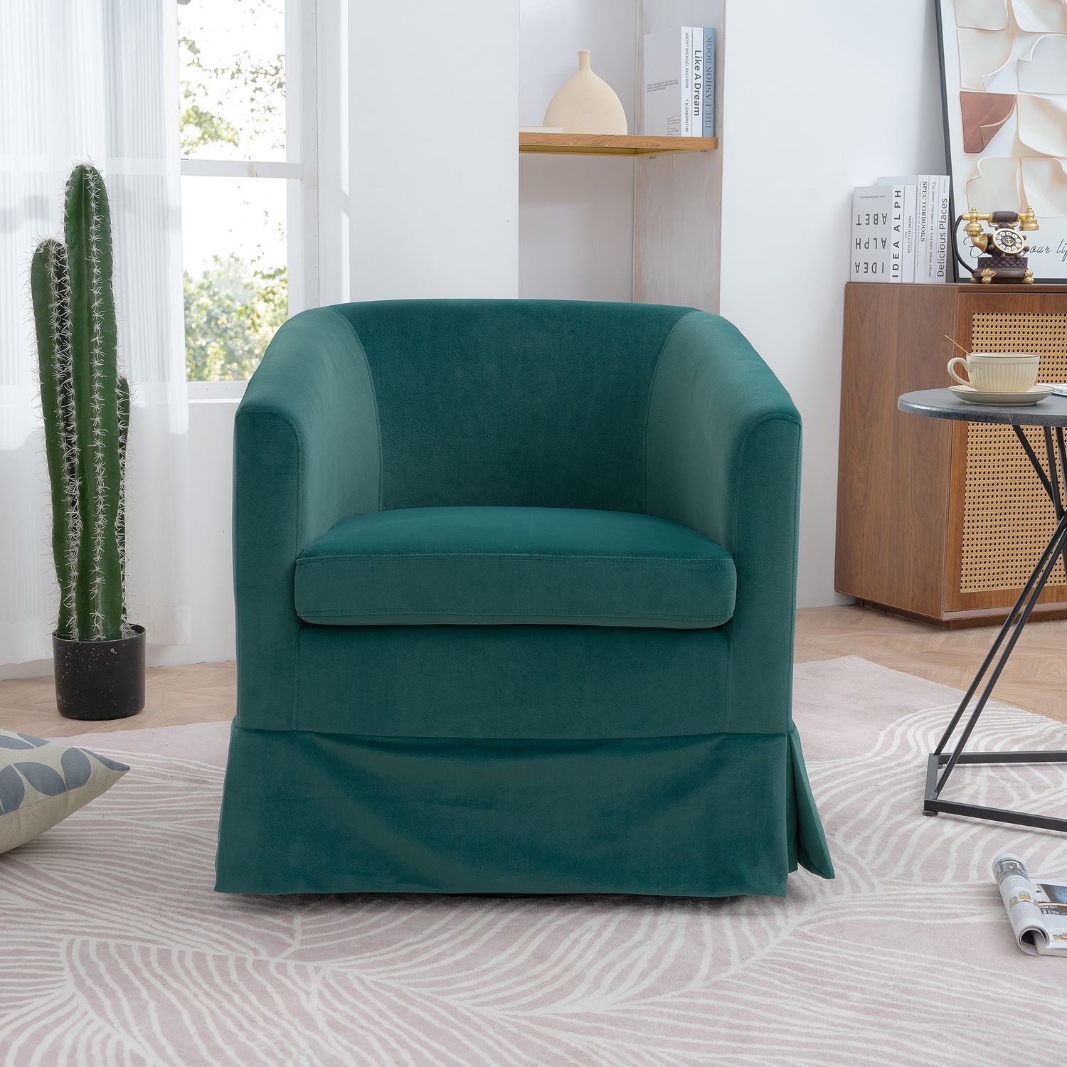 27.36 Wide Swivel Chair - Green