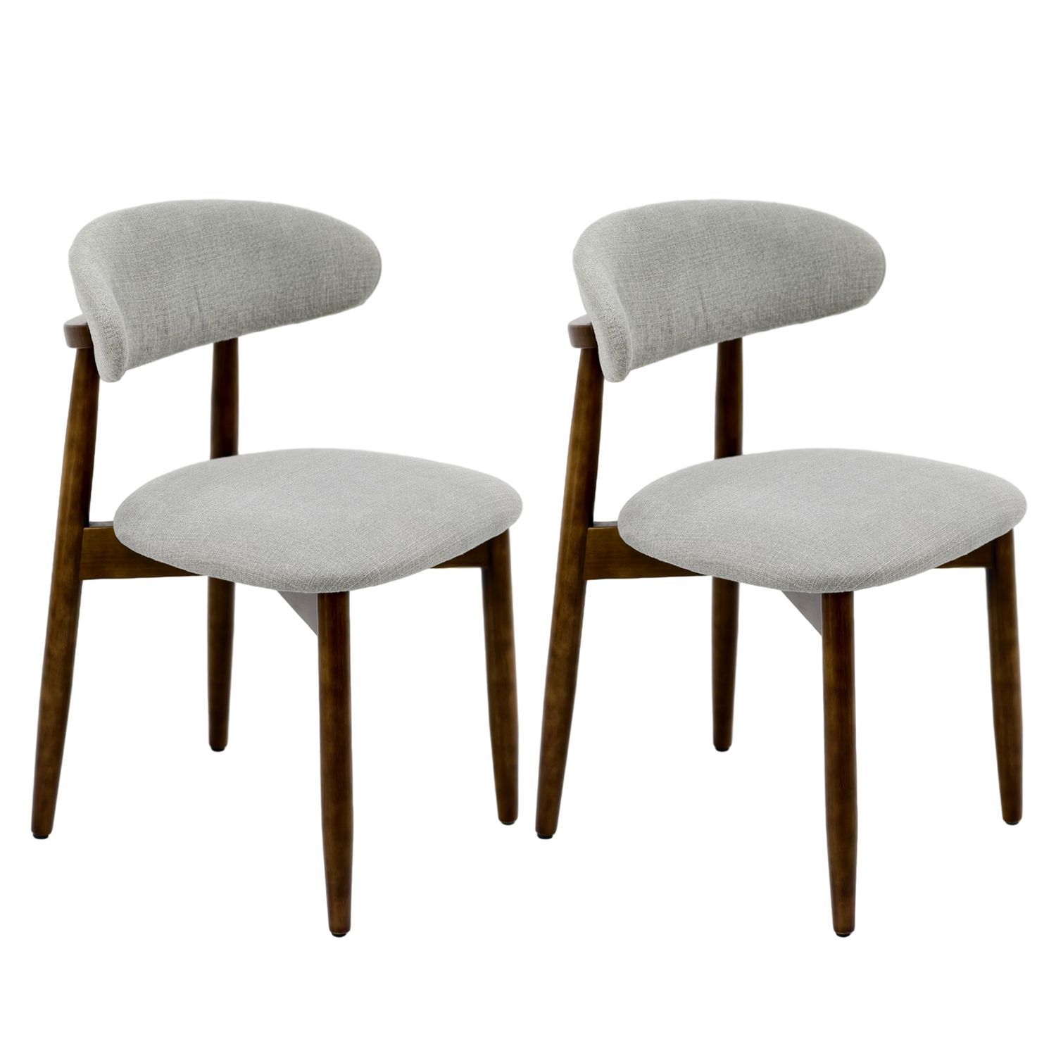 Wooden Dining Chairs Set of 2 - Gray