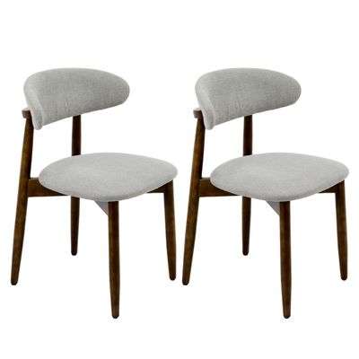 Wooden Dining Chairs Set of 2 - Gray Wooden Dining Chairs Set of 2 - Gray
