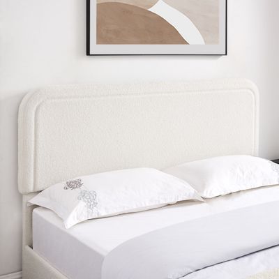 Liv Patented 2 - Drawers Storage Bed Queen Size Ivory Boucle Liv Patented 2 - Drawers Storage Bed Queen Size Ivory Boucle