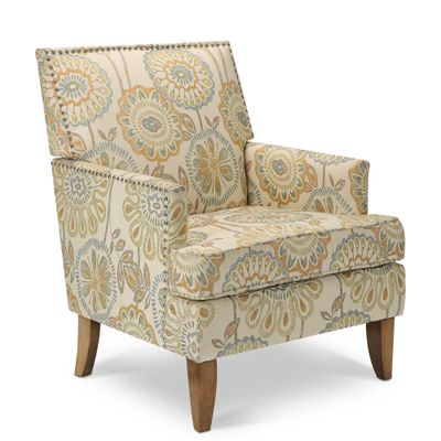 Accent Chairs - Beige+yellow Accent Chairs - Beige+yellow