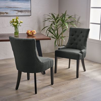 CHENEY DINING CHAIR - KD MP2(set of 2) - Dark Gray CHENEY DINING CHAIR - KD MP2(set of 2) - Dark Gray