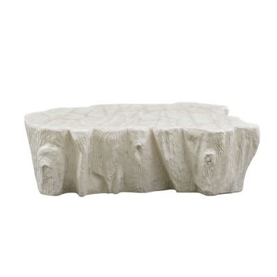 48.62" Unique Shape Coffee Table Sturdy Fiberglass Tea Table No Need
