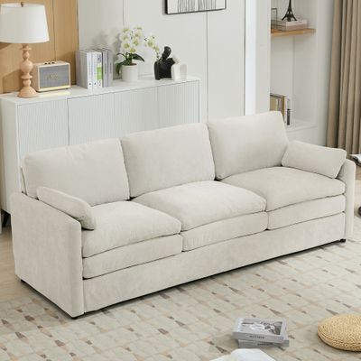 89 Cozy Upholstered 3 - seater Sofa Oversized Comfy Cloud Sofa D 89 Cozy Upholstered 3 - seater Sofa Oversized Comfy Cloud Sofa D