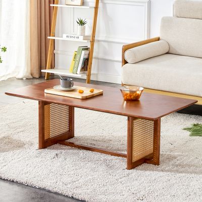 Chinese style log wind Imitation rattan Walnut - 23.62 x 47.24 x 15.75