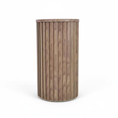 Round Strata Column Planter LG - Ash Brown Round Strata Column Planter LG - Ash Brown