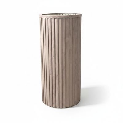 Round Strata Column Planter XL - Ash Brown Round Strata Column Planter XL - Ash Brown