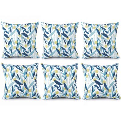 6 Pack Outdoor/Indoor Throw Pillows with Inserts with Zip - 19 x 19 x 6 Pack Outdoor/Indoor Throw Pillows with Inserts with Zip - 19 x 19 x