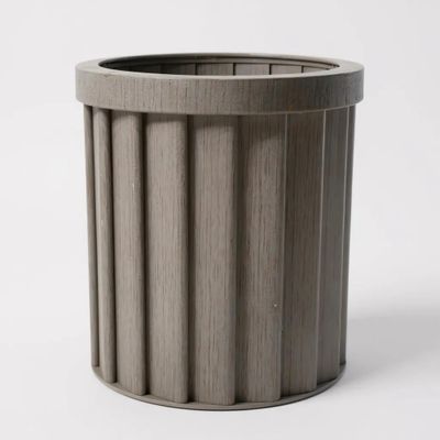 Round Strata Column Planter SM - Grey Brown - Brown Grey Round Strata Column Planter SM - Grey Brown - Brown Grey
