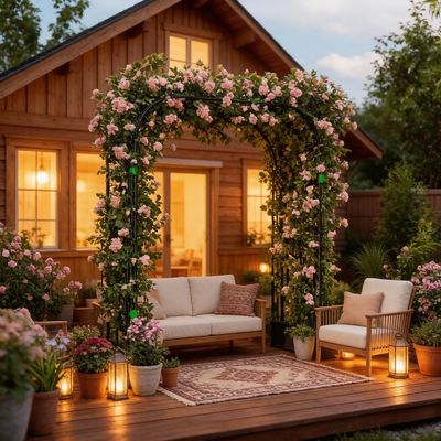 Stable Plant Trellis, Garden Arch Trellis, Cucumber Trellis(Only Arch Stable Plant Trellis, Garden Arch Trellis, Cucumber Trellis(Only Arch