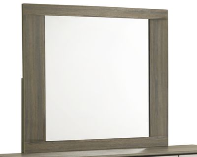 Gem Modern Style Mirror Made with Wood in Beige & Brown - beige brown Gem Modern Style Mirror Made with Wood in Beige & Brown - beige brown