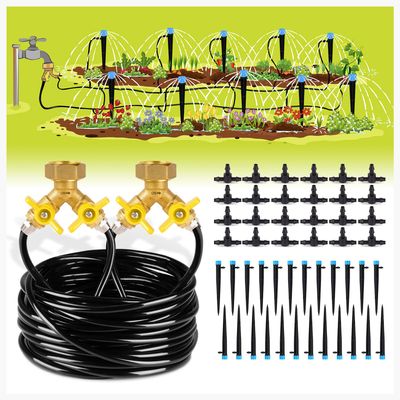 100ft Drip Irrigation Kit Plant Watering System 8x5mm Blank 100ft Drip Irrigation Kit Plant Watering System 8x5mm Blank