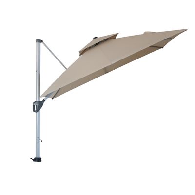 10ft Outdoor Patio Cantilever Square Umbrella with Protective Cover 10ft Outdoor Patio Cantilever Square Umbrella with Protective Cover