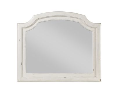 Jaqueline Antique White Finish Mirror Jaqueline Antique White Finish Mirror