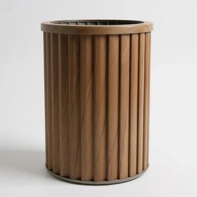 Round Strata Column Planter MD - Medium Brown - Chestnut Round Strata Column Planter MD - Medium Brown - Chestnut