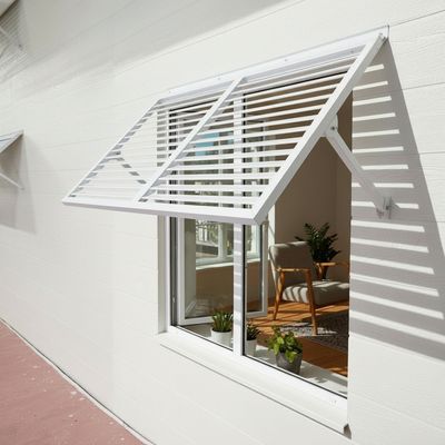 Breeze Airfoil Metal Shutter 4.6 - White Breeze Airfoil Metal Shutter 4.6 - White