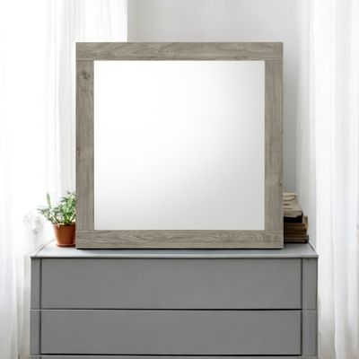 Mari Light Gray Finish Mirror Mari Light Gray Finish Mirror