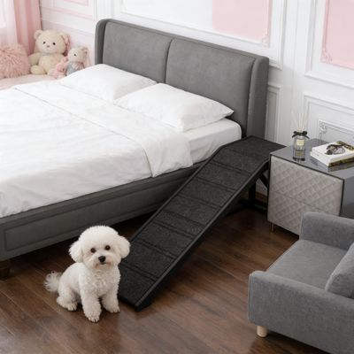 Black Ramp, Convenient Pet Ramp - Black+ Gray