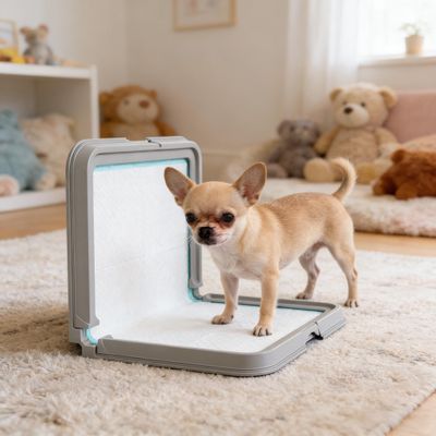 Innovative Dual - Mode Design Pet Toilet - Gray, White