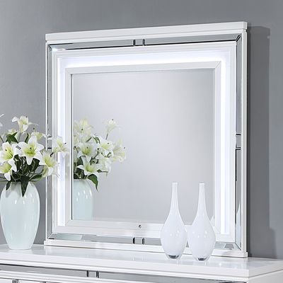 Genoa G05790 - M Mirror, Sparkling White Genoa G05790 - M Mirror, Sparkling White