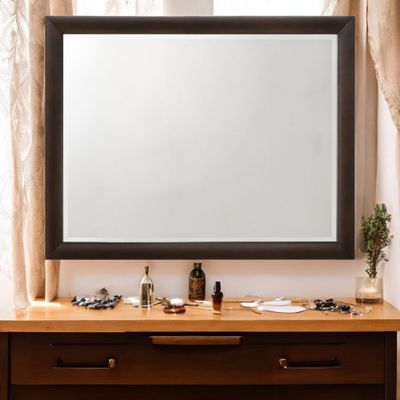 Tablita Dark Merlot Finish Dresser Mirror - Burgundy Tablita Dark Merlot Finish Dresser Mirror - Burgundy
