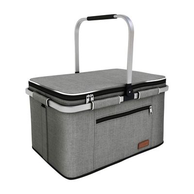 35L Large Picnic Basket 2 Layers35L - Grey 35L Large Picnic Basket 2 Layers35L - Grey