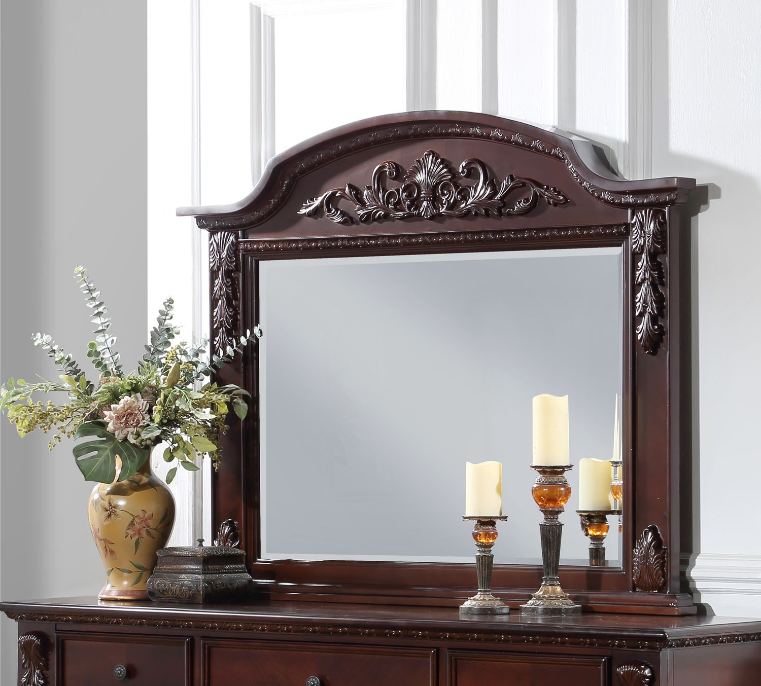 Lyndon G09400 - M Framed Mirror, Cherry