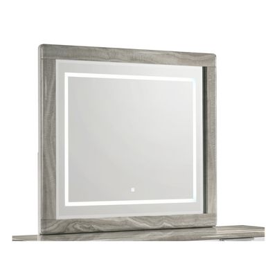 Jazz Modern LED Mirror with Touch Sensor Switch and Gray Marble Jazz Modern LED Mirror with Touch Sensor Switch and Gray Marble