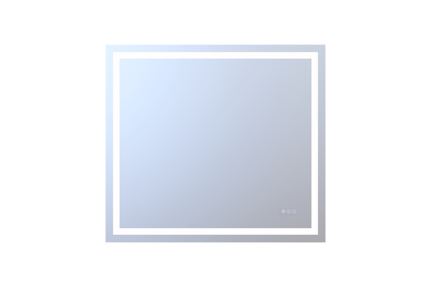 40 40" x 36" LED bathroom mirror - Silver