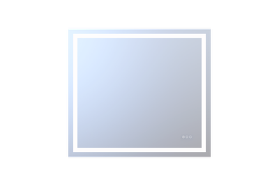 40 40" x 36" LED bathroom mirror - Silver