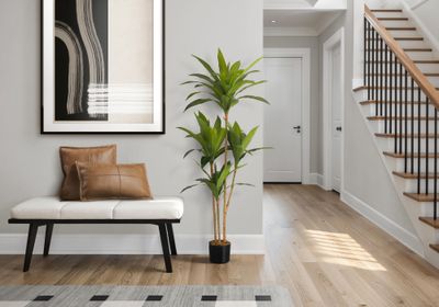 Artificial Plant, 51 Tall, Dracaena Tree, Indoor, Faux, Fake, Floor