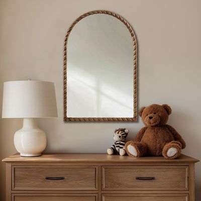 24X36X0.98 Wall Mirror - Brown