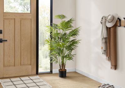 Artificial Plant, 47 Tall, Areca Palm Tree, Indoor, Faux, Fake, Floor