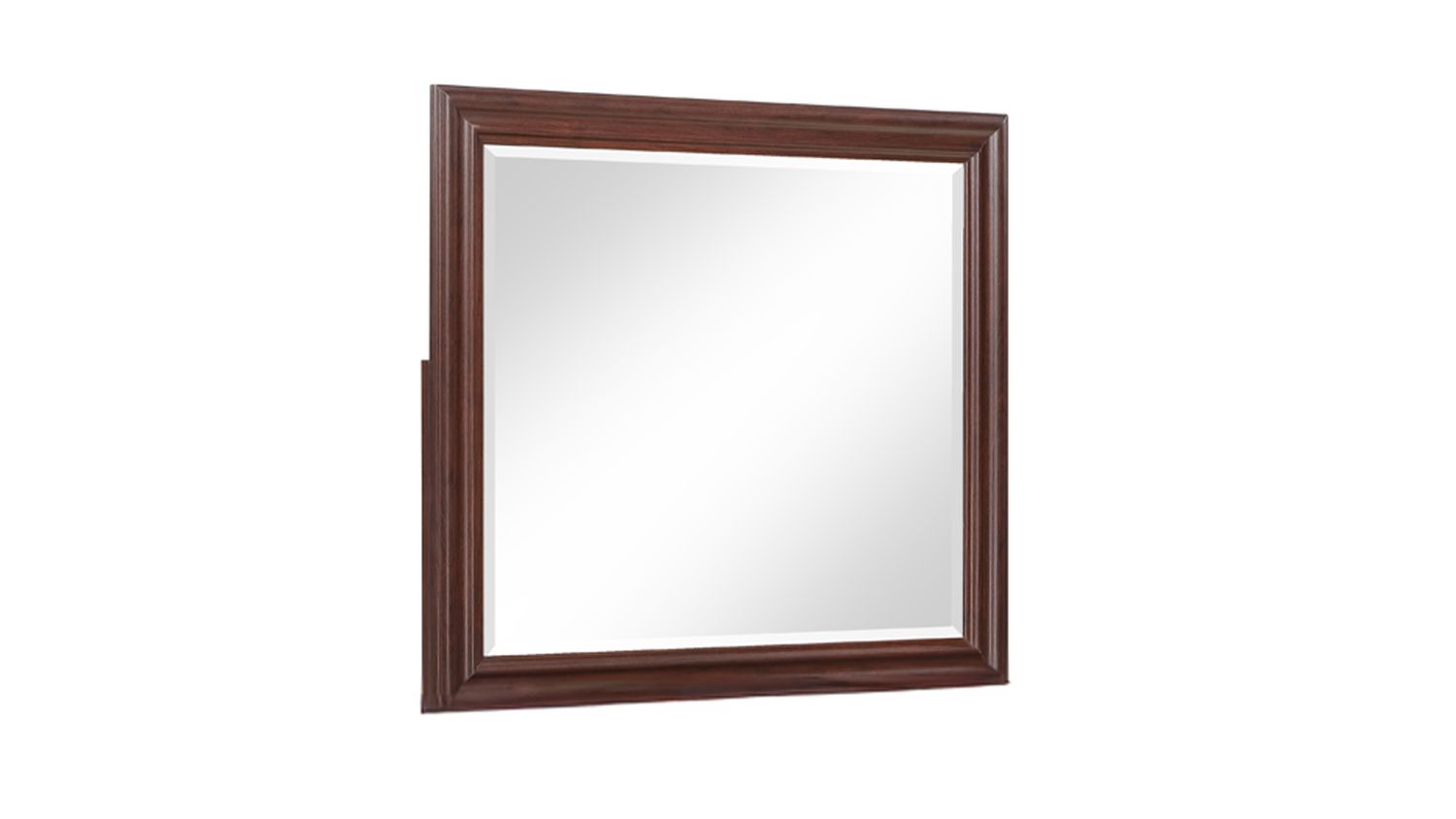 Boston Traditional Style Mirror made with wood in Walnut (Includes Boston Traditional Style Mirror made with wood in Walnut (Includes