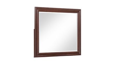 Boston Traditional Style Mirror made with wood in Walnut (Includes Boston Traditional Style Mirror made with wood in Walnut (Includes