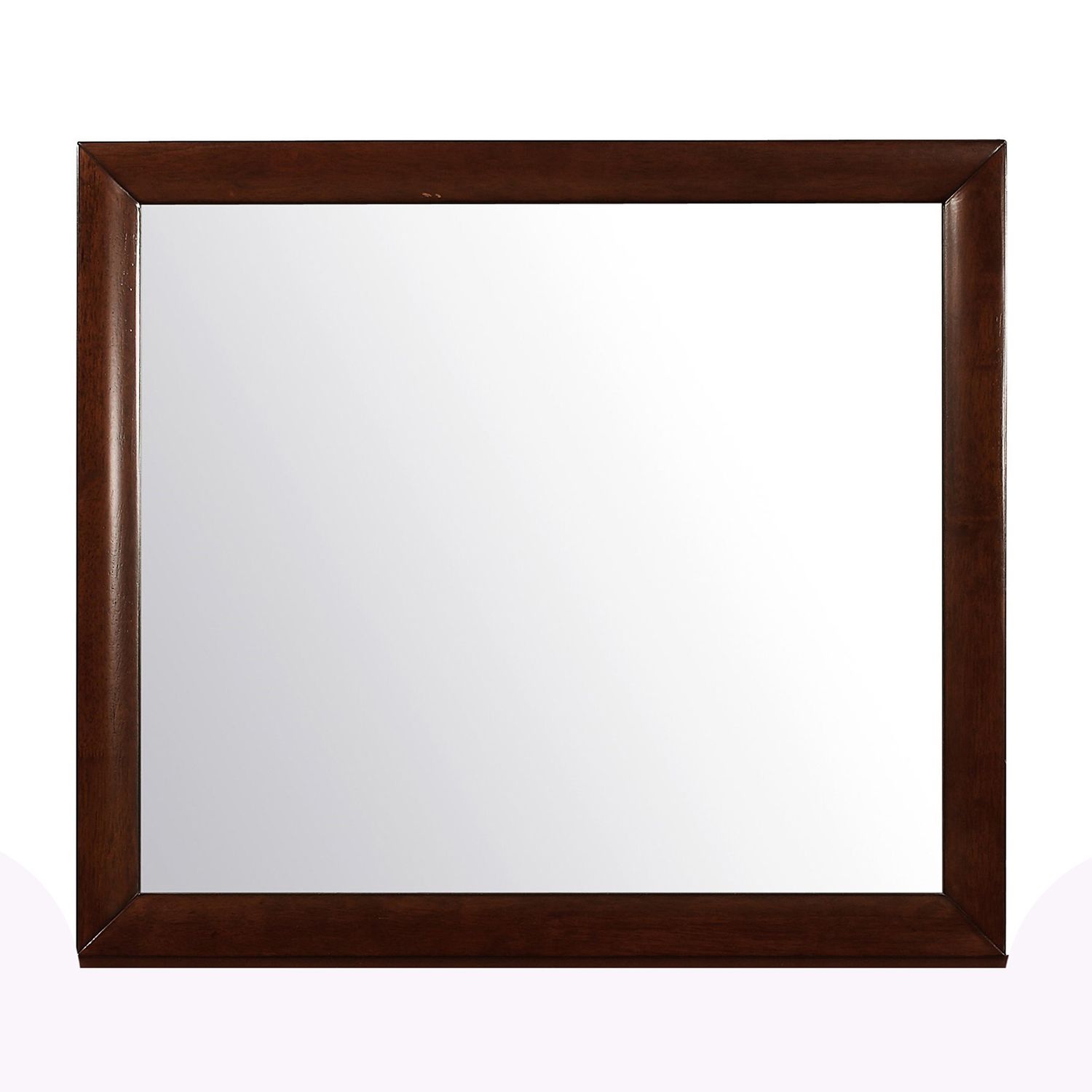 Lucille Merlot Mirror - Red+Brown