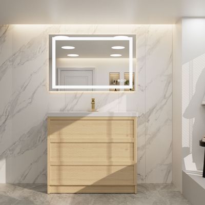 48 48" x 32" LED bathroom mirror - Silver