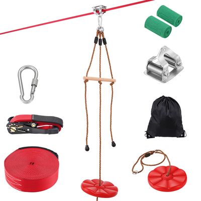 Zipline Kit for Kids and Adult - Orange